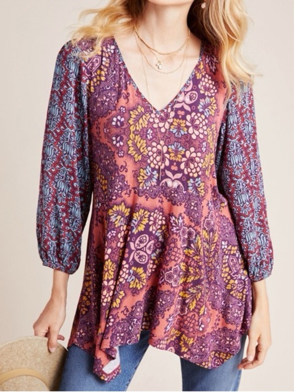 Anthropologie / Maeve | Mariella tunic top, M